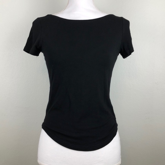 Comme Il Faut Short Sleeve Black Shirt Small - Picture 2 of 10